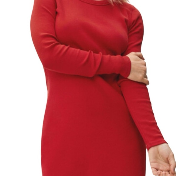 Everlane The Ribbed Red mini dress - Picture 2 of 13